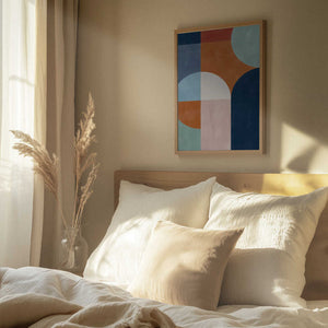 Tablou înramat „Geometric Shapes And Bold Colors” de Elena Ristova