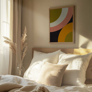Tablou înramat „Geo Shapes Fall 21 Rounded” de Ana Rut Bre