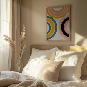 Tablou înramat „Rainbow Suns 11 Kopie” de Ana Rut Bre