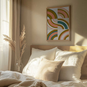 Tablou înramat „Rainbow Suns 10” de Ana Rut Bre