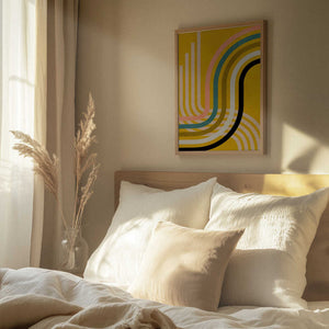 Tablou înramat „Rainbow Suns 9 Kopie” de Ana Rut Bre