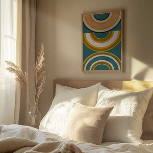 Tablou înramat „Rainbow Suns 5 Kopie” de Ana Rut Bre