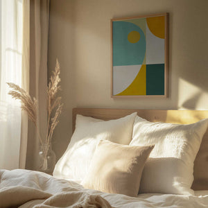 Tablou înramat „Rainbow Plus Shapes10” de Ana Rut Bre