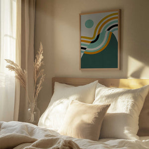 Tablou înramat „Rainbow Plus Shapes2” de Ana Rut Bre