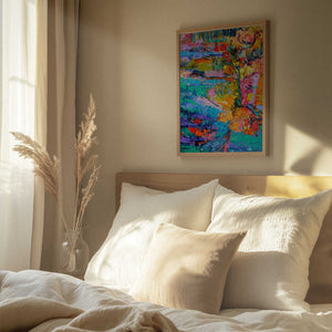 Tablou înramat „Abstract Color Palette” de Dorothy Fagan