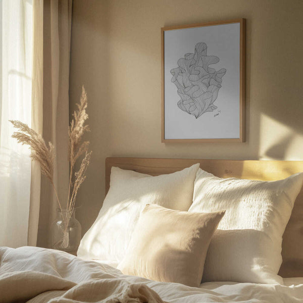 Tablou înramat „Coral Jpeg” de Lor Muller