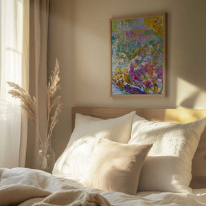 Tablou înramat „Vibrant Garden Dream” de Dorothy Fagan