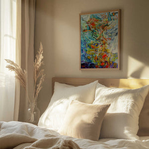 Tablou înramat „Ethereal Blossom Glow” de Dorothy Fagan