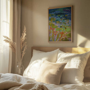 Tablou înramat „Vibrant Water Lilies” de Dorothy Fagan