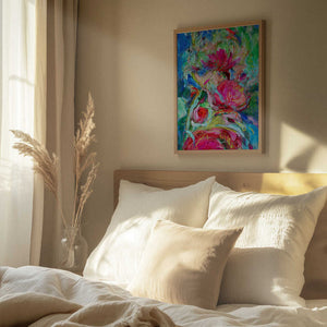 Tablou înramat „Vibrant Petal Symphony” de Dorothy Fagan