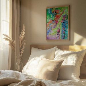 Tablou înramat „Colorful Whirlwind” de Dorothy Fagan