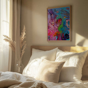 Tablou înramat „My Pink Cottage in the Garden” de Dorothy Fagan