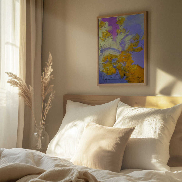 Tablou înramat „Golden Blossom Glow” de Dorothy Fagan