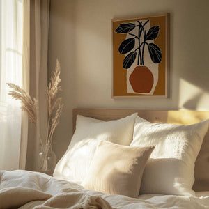 Tablou înramat „Bold Leaf Silhouette” de Treechild