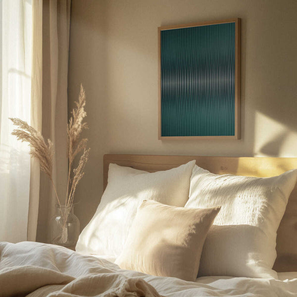 Tablou înramat „Euphoria - Green and White” de Alma