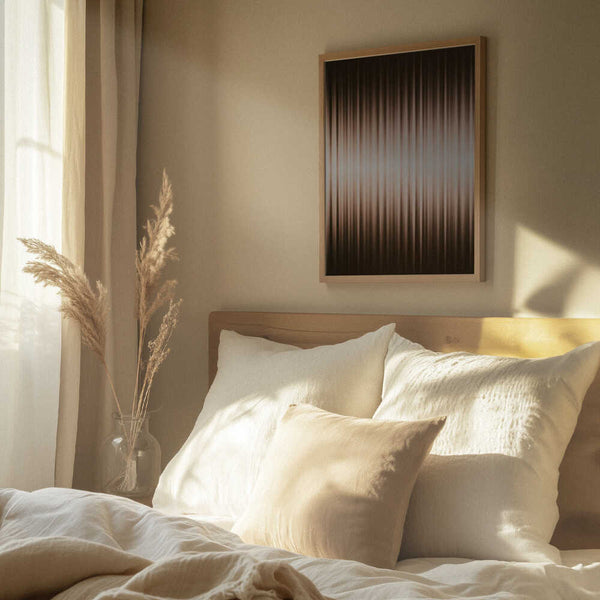 Tablou înramat „Euphoria - Brown and White” de Alma