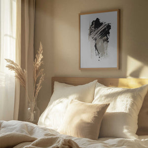 Tablou înramat „Black N Silver 2” de Sally Ann Moss