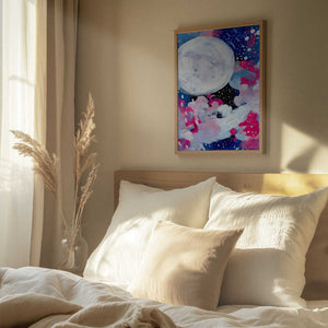 Tablou înramat „Magic Moon” de Ejaaz Haniff