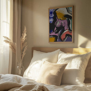 Tablou înramat „Sitting Muse Abstract” de Little Dean