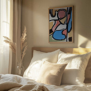 Tablou înramat „Textured Line and Color” de Little Dean