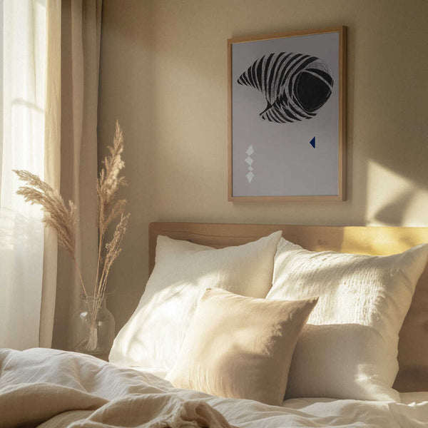 Tablou înramat „Abstract Stripes” de Little Dean