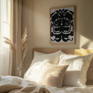 Tablou înramat „Abstract Inkblot Captures Symmetrical” de Little Dean