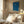 Tablou înramat „Large Abstract Cut Out In Blue” de Little Dean