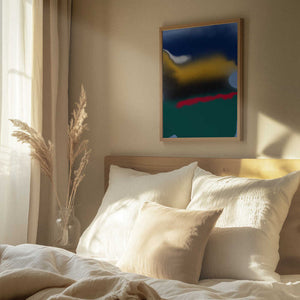 Tablou înramat „Blending Blue With Yellow” de Little Dean