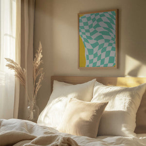 Tablou înramat „Summer Line Drying Fabric” de Little Dean