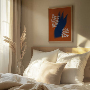 Tablou înramat „Abstract Blaze Script” de Little Dean
