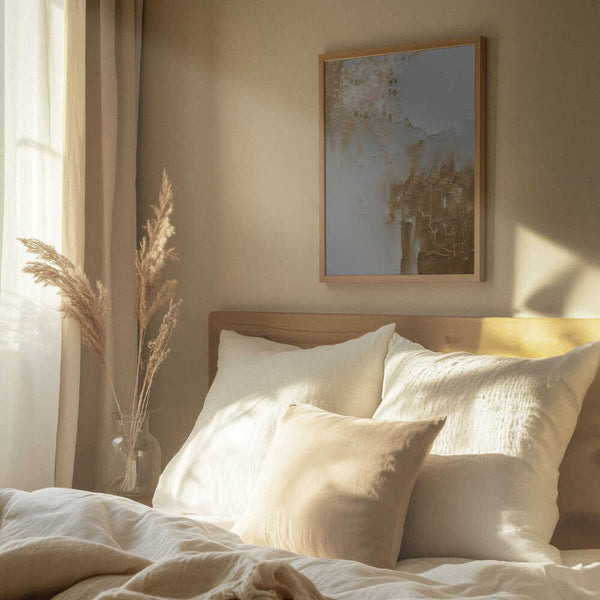 Tablou înramat „Marble in Gold” de Sally Ann Moss