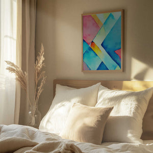 Tablou înramat „Nature Inspired Abstract Watercolor  (Day 37)” de Mauro