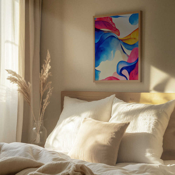 Tablou înramat „Nature Inspired Abstract Watercolor  (Day 60)” de Mauro