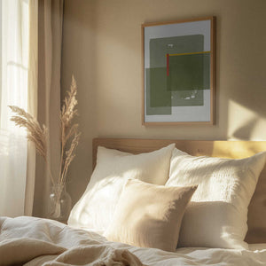 Tablou înramat „Layered Serenity” de THE MIUUS STUDIO