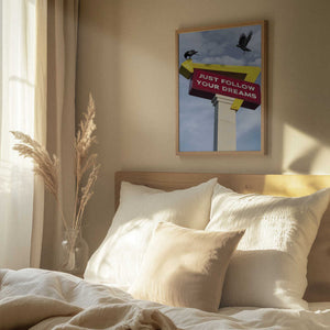 Tablou înramat „Follow Your Dreams” de Dikhotomy