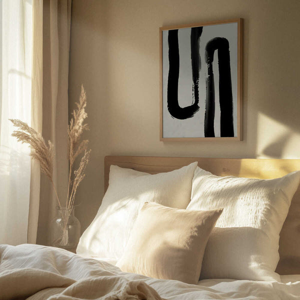 Tablou înramat „Monochrome Flow” de Treechild