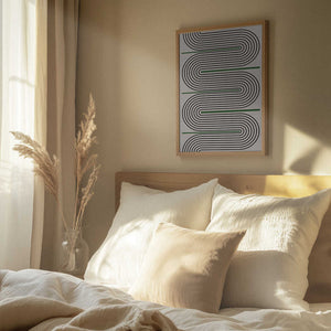 Tablou înramat „Curved Harmony” de THE MIUUS STUDIO