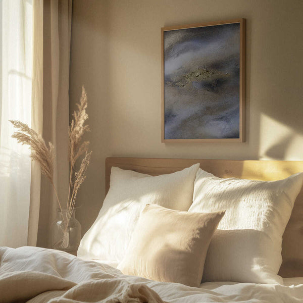 Tablou înramat „Textured Calm” de Anete Purina-Purite