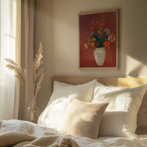 Tablou înramat „Bouquet In a Chinese Vas” de Odilon Redon