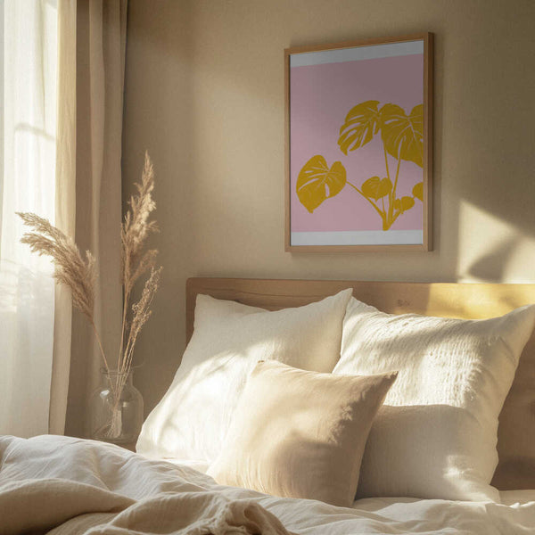 Tablou înramat „Pandc Houseplant Copy” de Jenny Liz Rome