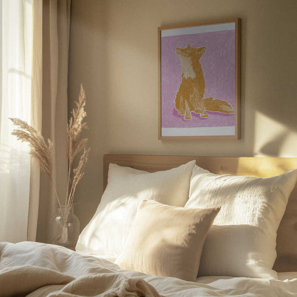 Tablou înramat „Pandc Littlefox Copy” de Jenny Liz Rome