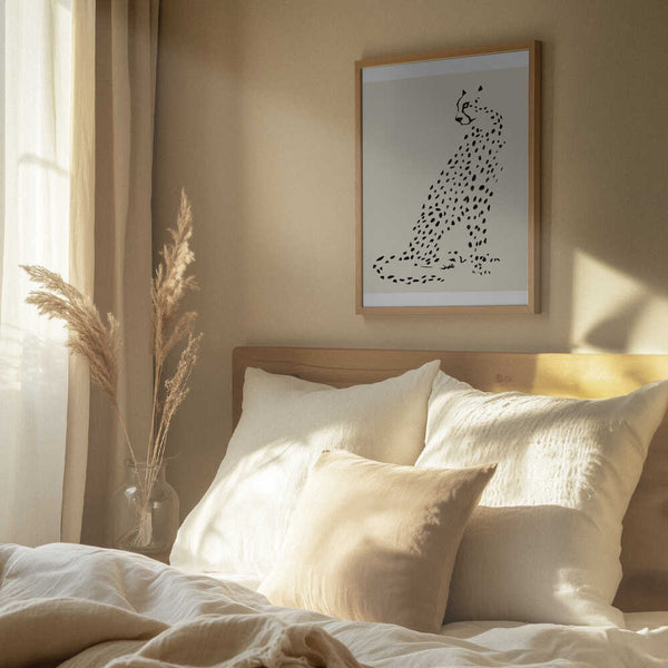 Tablou înramat „Pandc Leopard” de Jenny Liz Rome