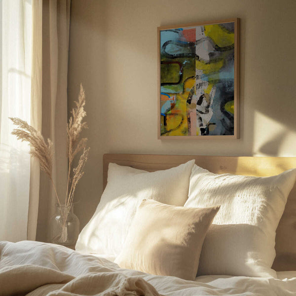 Tablou înramat „Abstract” de Poonam Choudhary