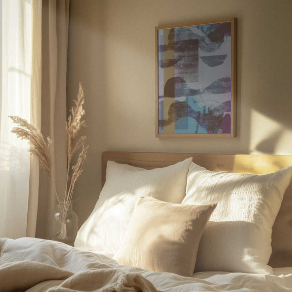 Tablou înramat „Abstract Shapes In Warm Pastel Colors  0010” de Dina Dankers