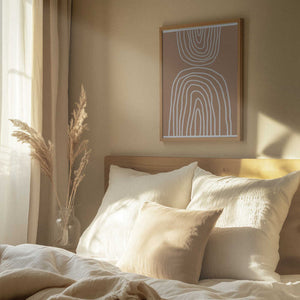 Tablou înramat „Earthy Layers Harmony” de THE MIUUS STUDIO