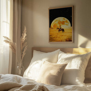 Tablou înramat „Lunar Cowboy” de Taudalpoi