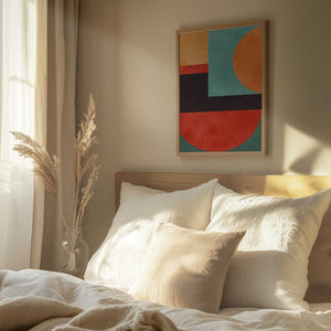 Tablou înramat „Colorful geometric composition 2” de Vitor Costa