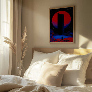 Tablou înramat „Red Moon Aura” de Taudalpoi