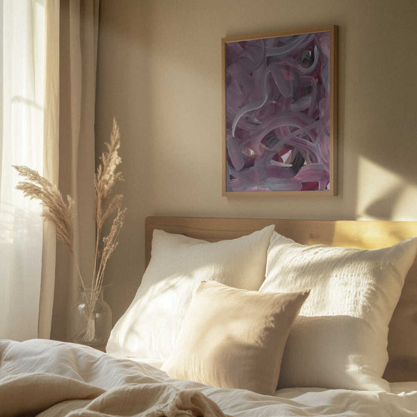 Tablou înramat „Pink abstract” de Maira Ribena