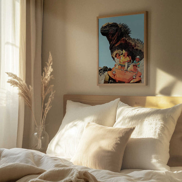 Tablou înramat „Iguana Beach Weekend” de Mikhail Siskoff